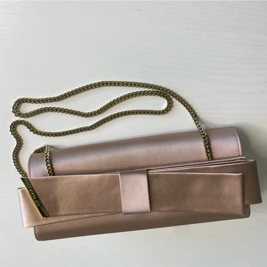 TED BAKER Abyya Bow Evening Clutch Pink - Image 2