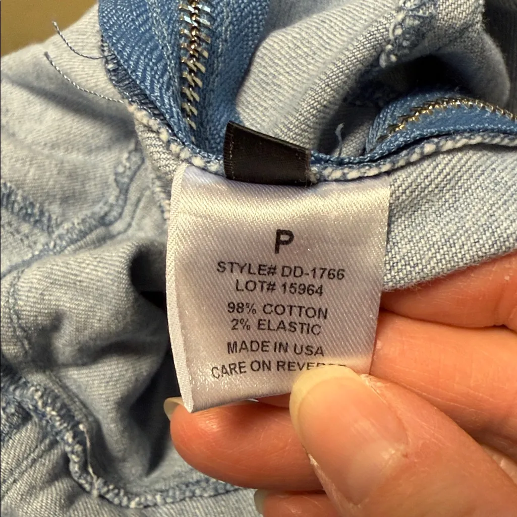 INTERMIX Blue Denim Top with Frayed Details Size P - Image 4