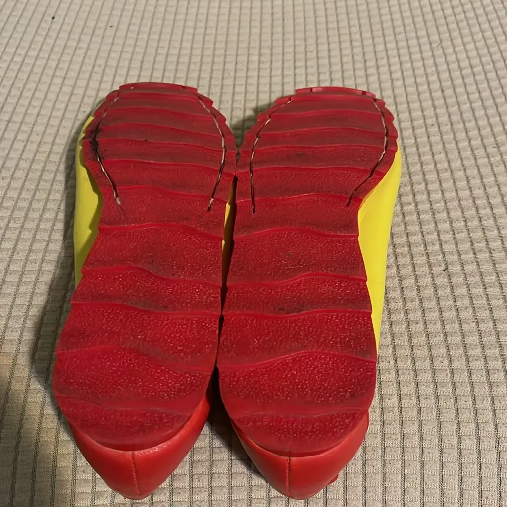 Yellow and‎ Red Loafers ciao! Size 7 - Image 3