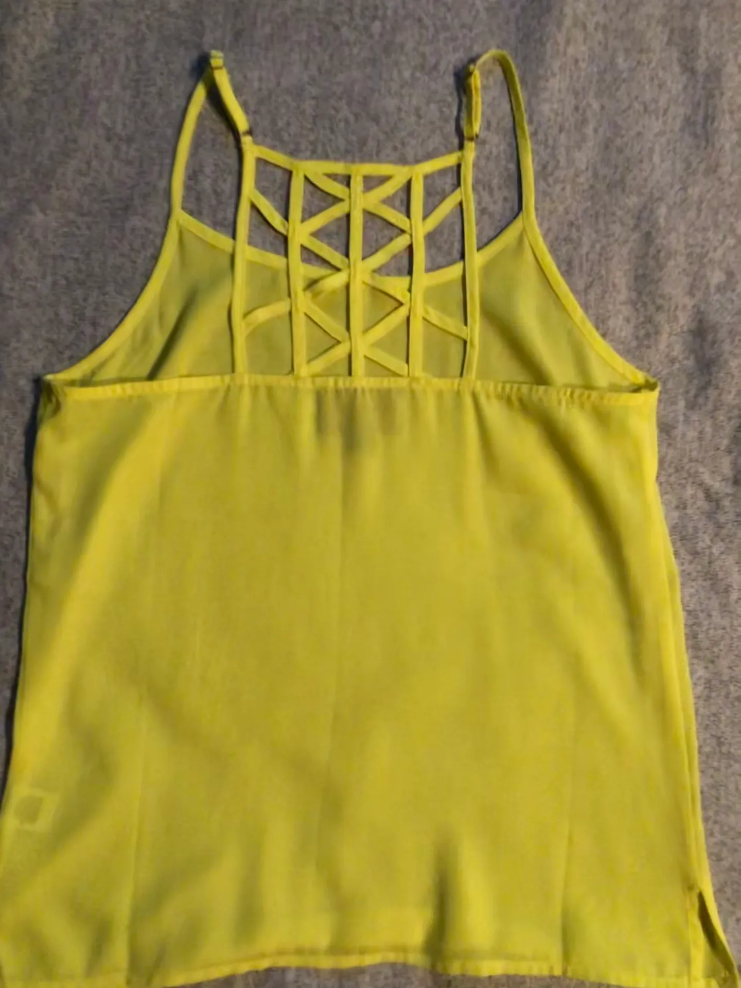 Neon Tank Top Yellow - Image 2