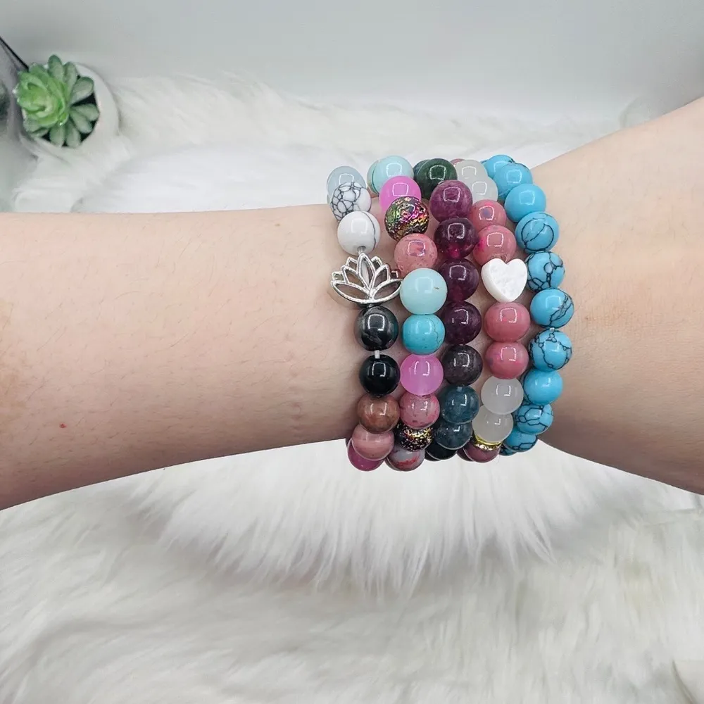 The Boho Wholesale Lot Beaded Bracelet Lot of 5 - Image 4