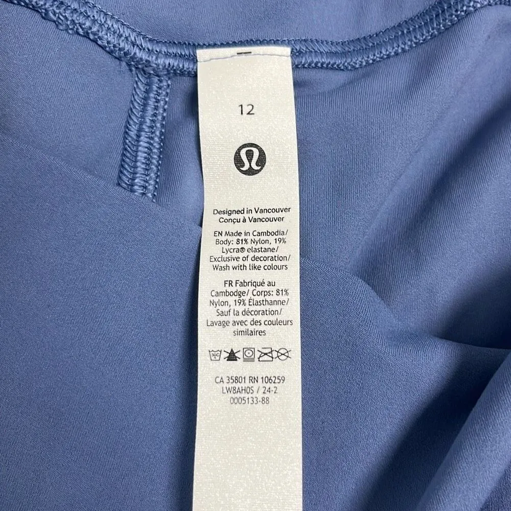 Womens 12 Blue Nulu Slim-Fit HR Pencil Midi Skirt NWT Office Active - Image 5