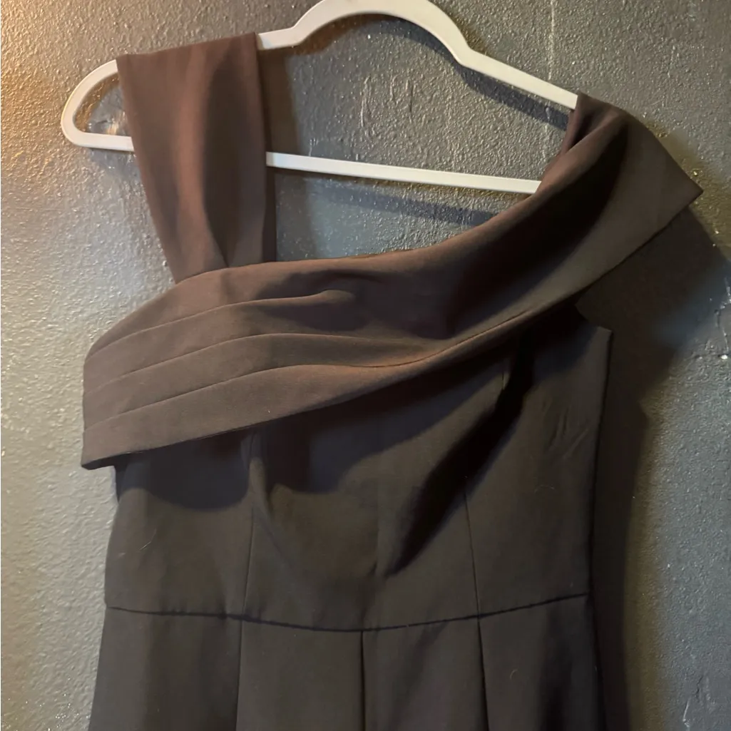 Women’s Eliza J Black Off-Shoulder Jumpsuit Size 4 - Image 2