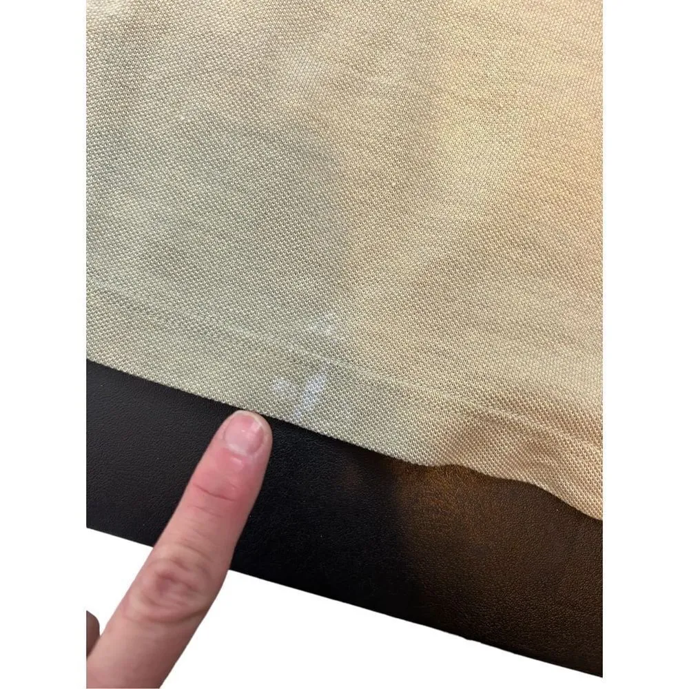 Patagonia vintage tan polo style shirt womens fitted size medium organic cotton - Image 6