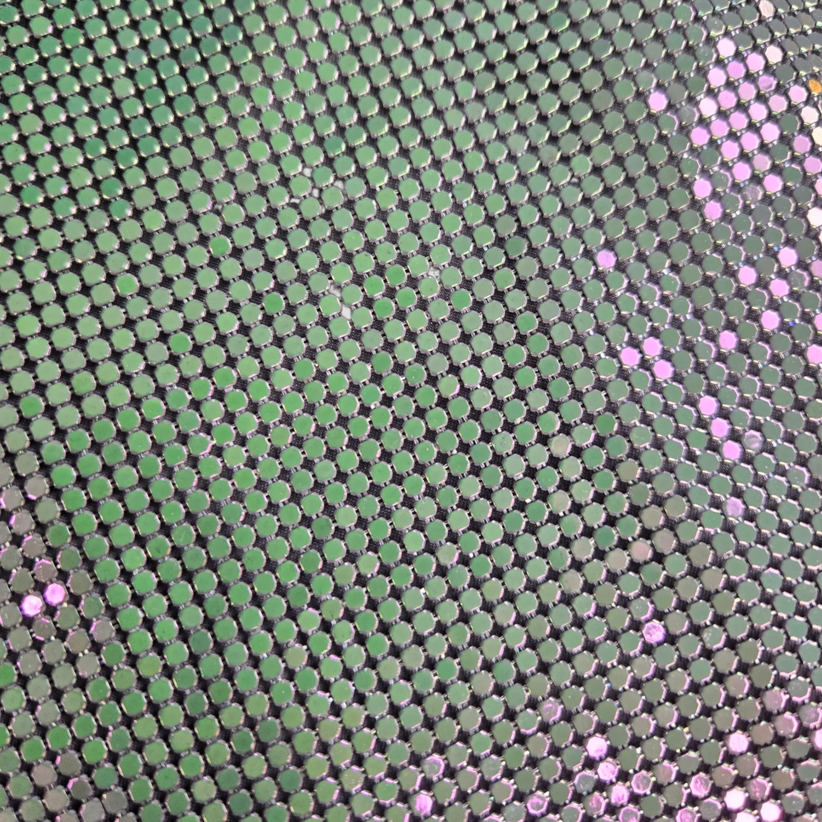 House of Harlow Iridescent Metal Mesh Disco Mini Dress Drape Neck Size Small NWT Silver - Image 4