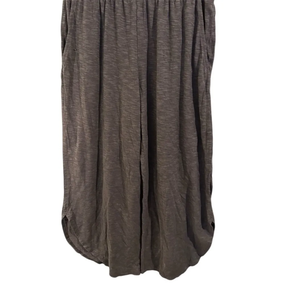 Garnet Hill Gray Storm Cloud Oasis Wide Leg Crop
Jersey Pajama Lounge Pants - Image 5