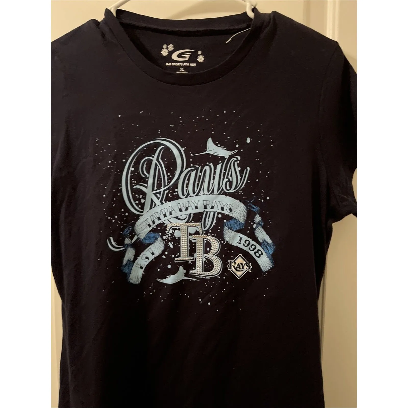 Tampa Bay Rays Women's XL Short Sleeve T - Image 2