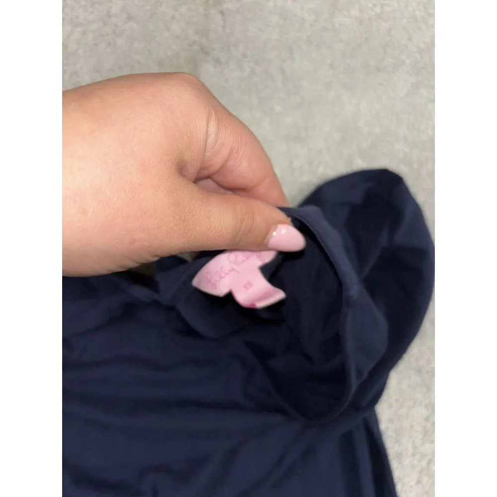 navy blue lilly pulitzer dress back cut outs xs‎ long sleeve - Image 3