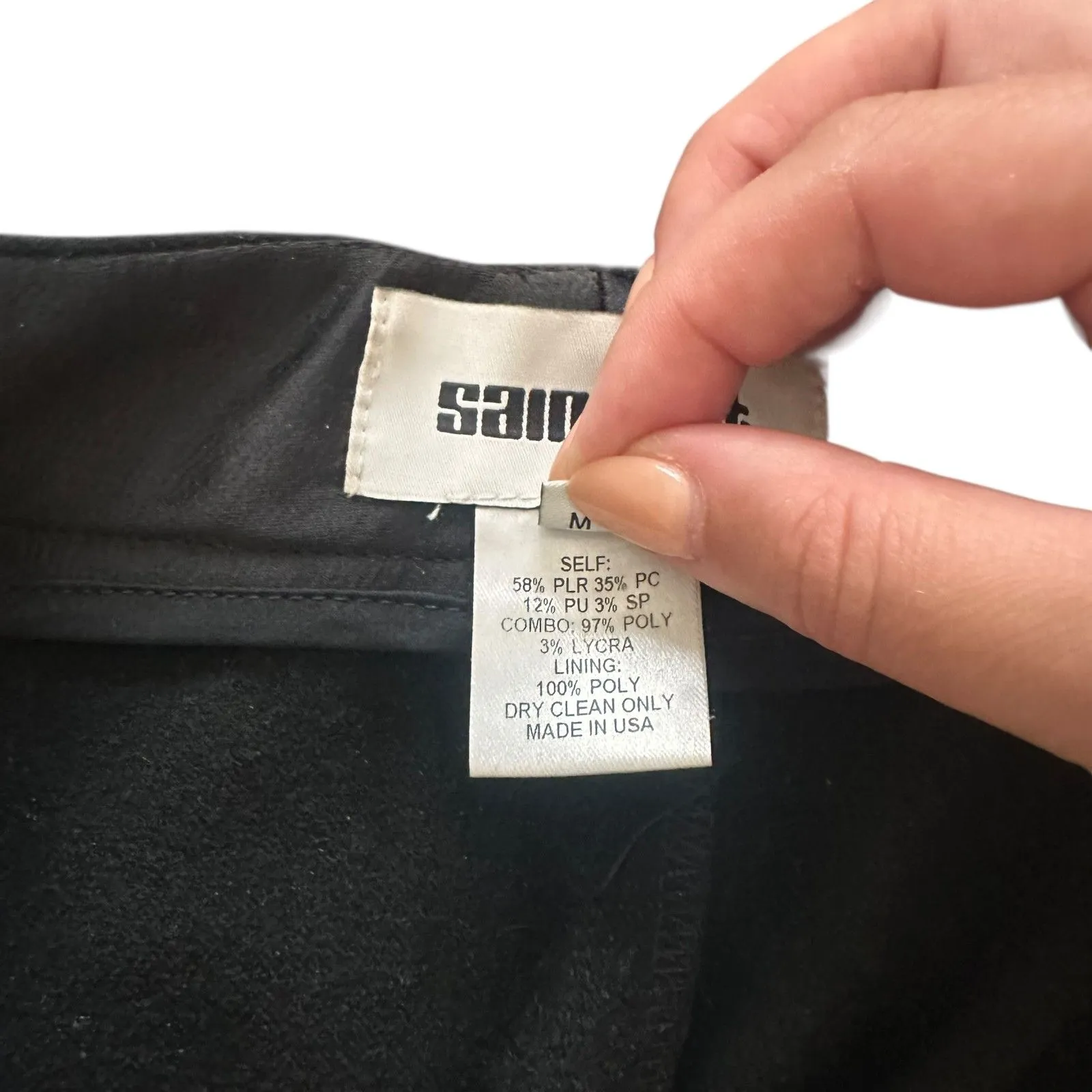 SAINT ART Cait Straight Leg Satin‎ Stripe Tuxedo Pant Black Small - Image 7