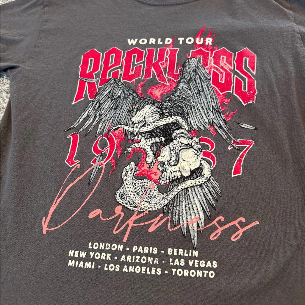Pretty Little Things Reckless World Tour Graphic Tee - Image 2