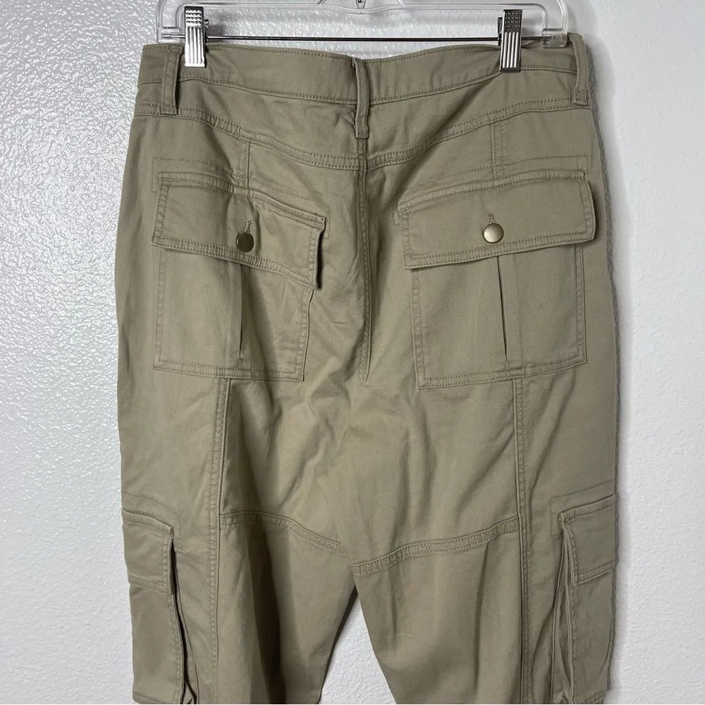 Arizona Size 13 Low Rise Straight Cargo Pant Juniors Khaki - Image 9