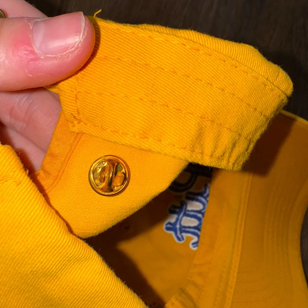 University of Pittsburgh Hat with Pin Yellow - Image 7
