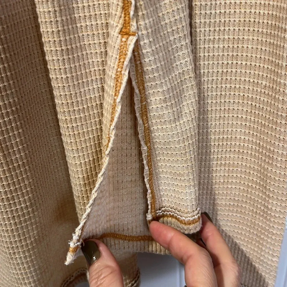 Free People We the Free Kai Henley babydoll thermal top size XS - Image 10