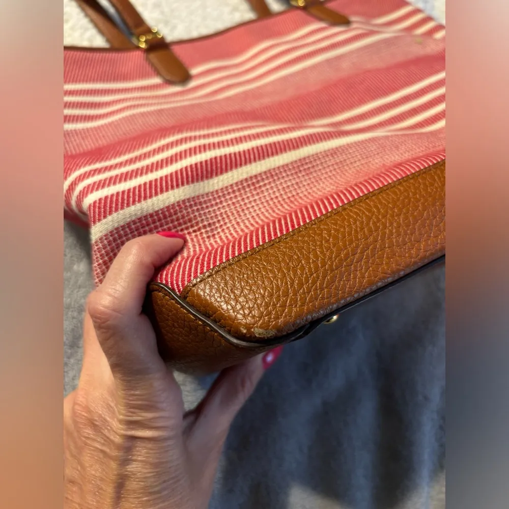 Ralph Lauren Striped Cotton Canvas Purse/Tote - Image 16