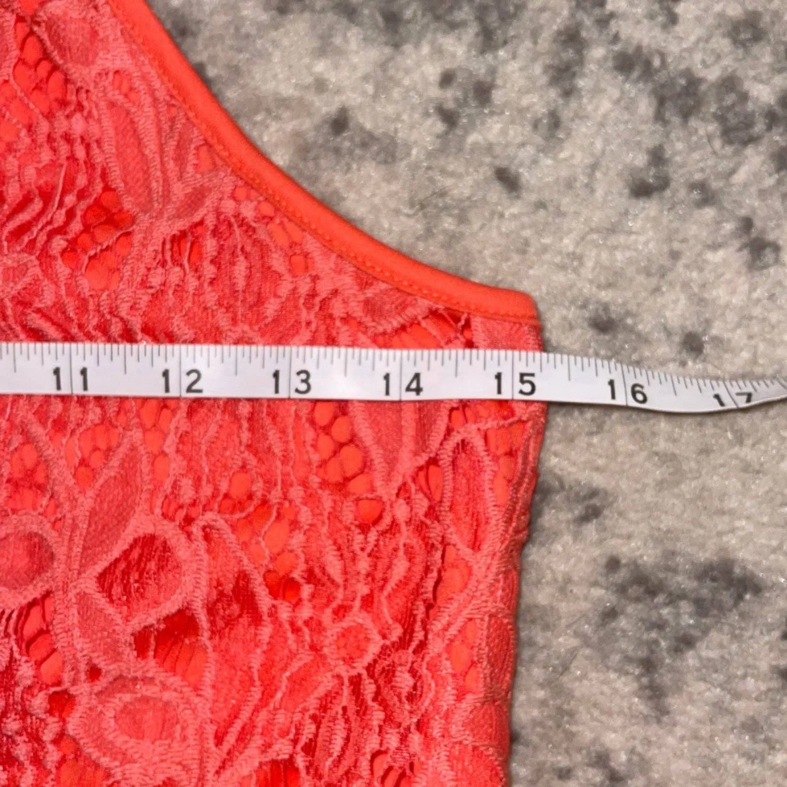 Love, Fire Women’s Coral Sleeveless Lace Overlay‎ Dress Size Small Pink - Image 7