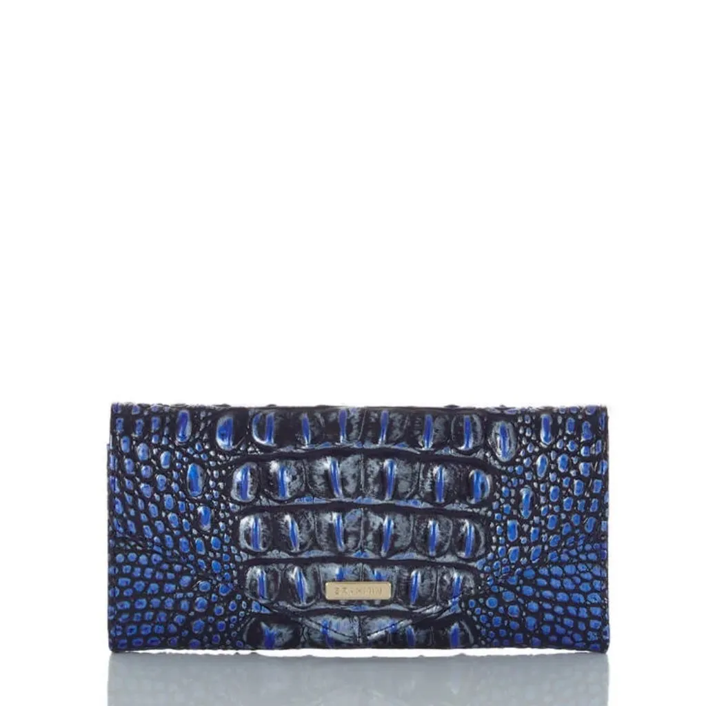 NWT Brahmin Veronica Wallet in Kyanite Melbourne Croc-embossed Leather - Image 6