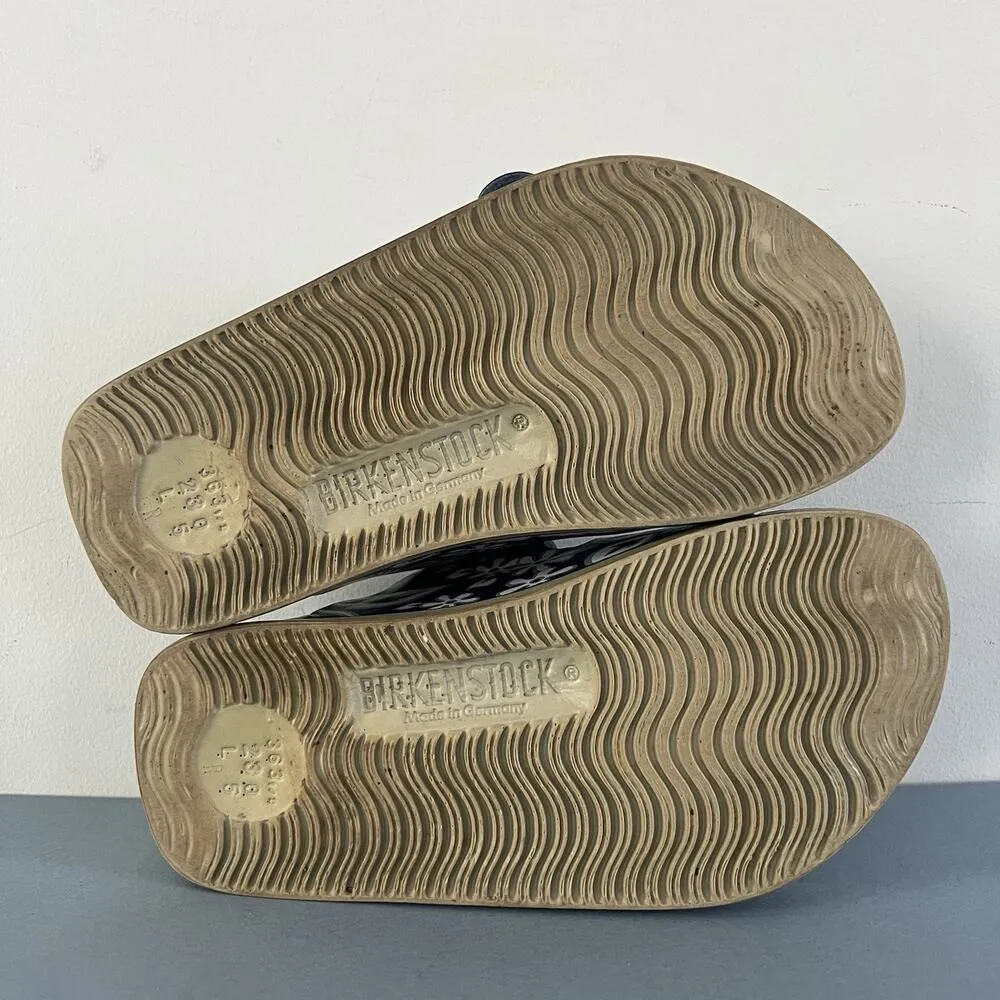 Birkenstock Birkis Arizona Blue Floral Hawaiian Waterproof Rubber Sandals - Image 8