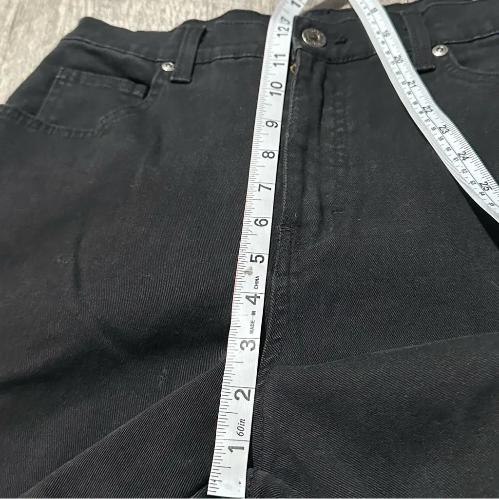 Skinny Jeans Black Pants Women’s very High Rise straight leg denim - Image 6