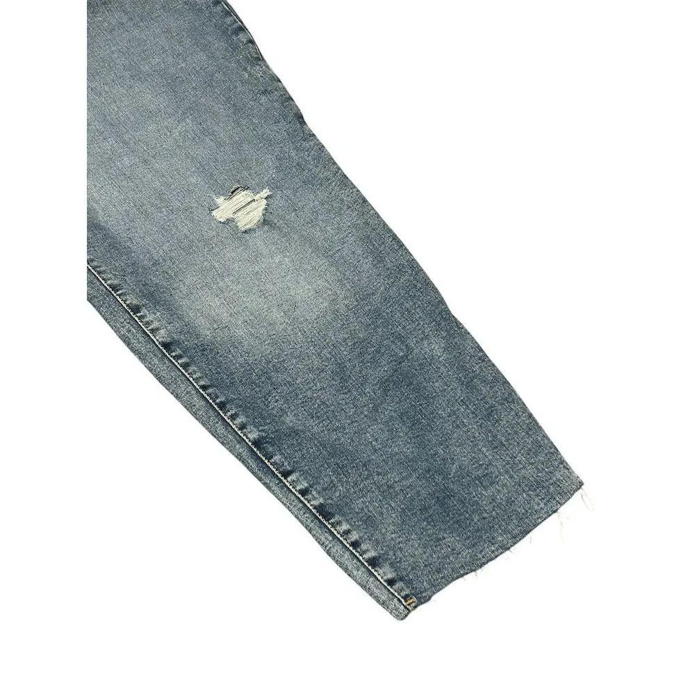 Old Navy Jeans Womens Plus Size 24 3X OG Straight High Rise Straight Distressed - Image 5