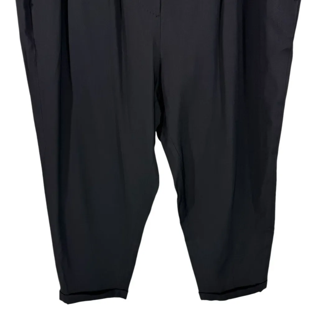 AllSaints Lyon Asai Cropped Pleated Trouser Pants Navy 10‎ - Image 7