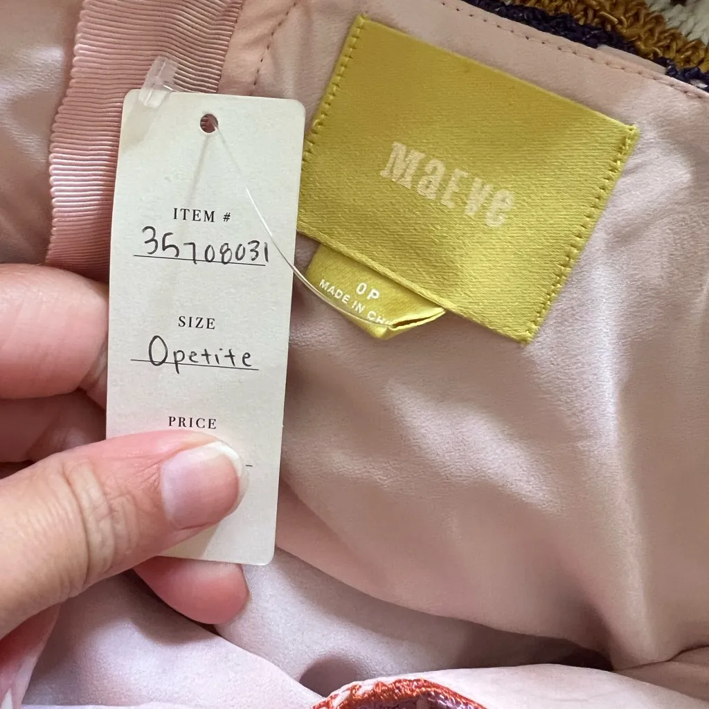 NWT Anthropologie Maeve Summer Cottage Midi Dress - Size petite 0P pink purple - Image 15