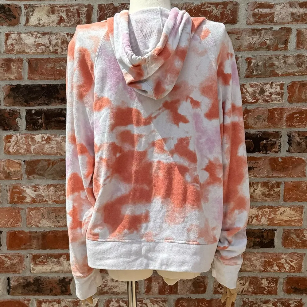 Champion orange tiedyed hoodie sweatshirt / L / Excellent condition - Image 5