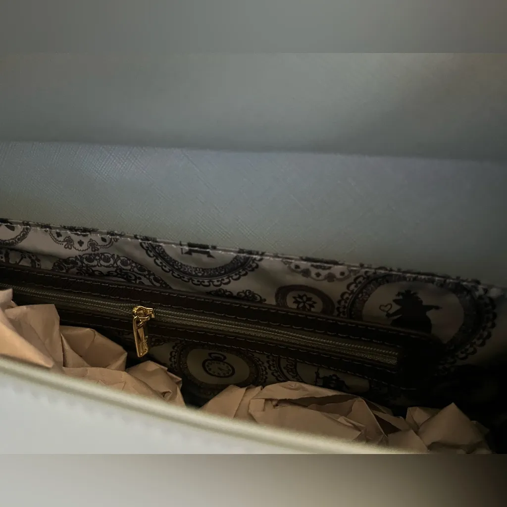 Loungefly Disney Alice in Wonderland Floral Silhouette Portrait Handbag - Image 10