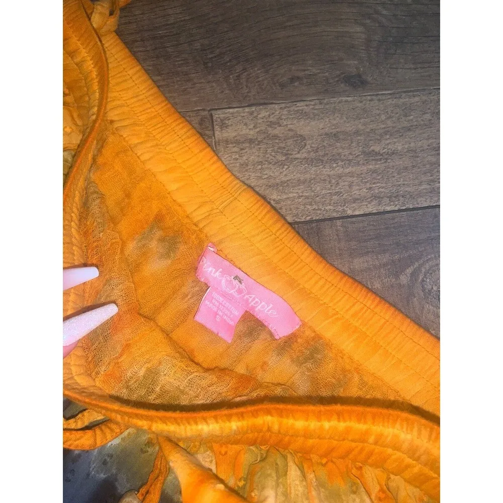 Boho Y2k Embroidered Prairie Skirt Cottagecore Yellow - Image 4