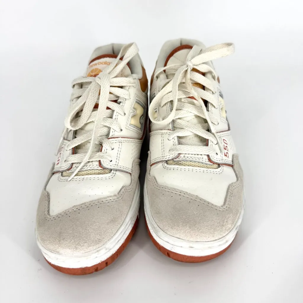 New Balance 550 Au Lait Sneakers Beige Burnt Orange Size 7.5 - Image 2