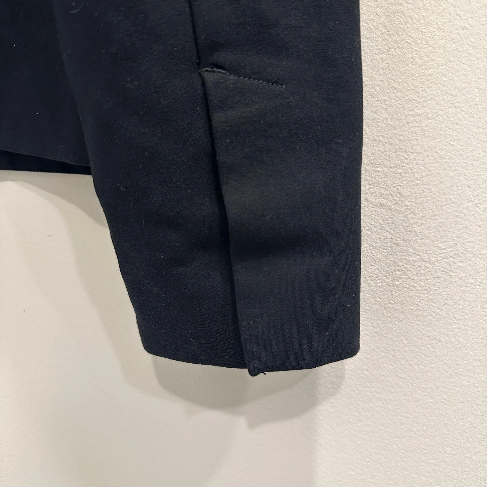 Maeve Anthropologie Black Shrunken Swing Ponte Jacket Size 10 Career Minimalism - Image 9