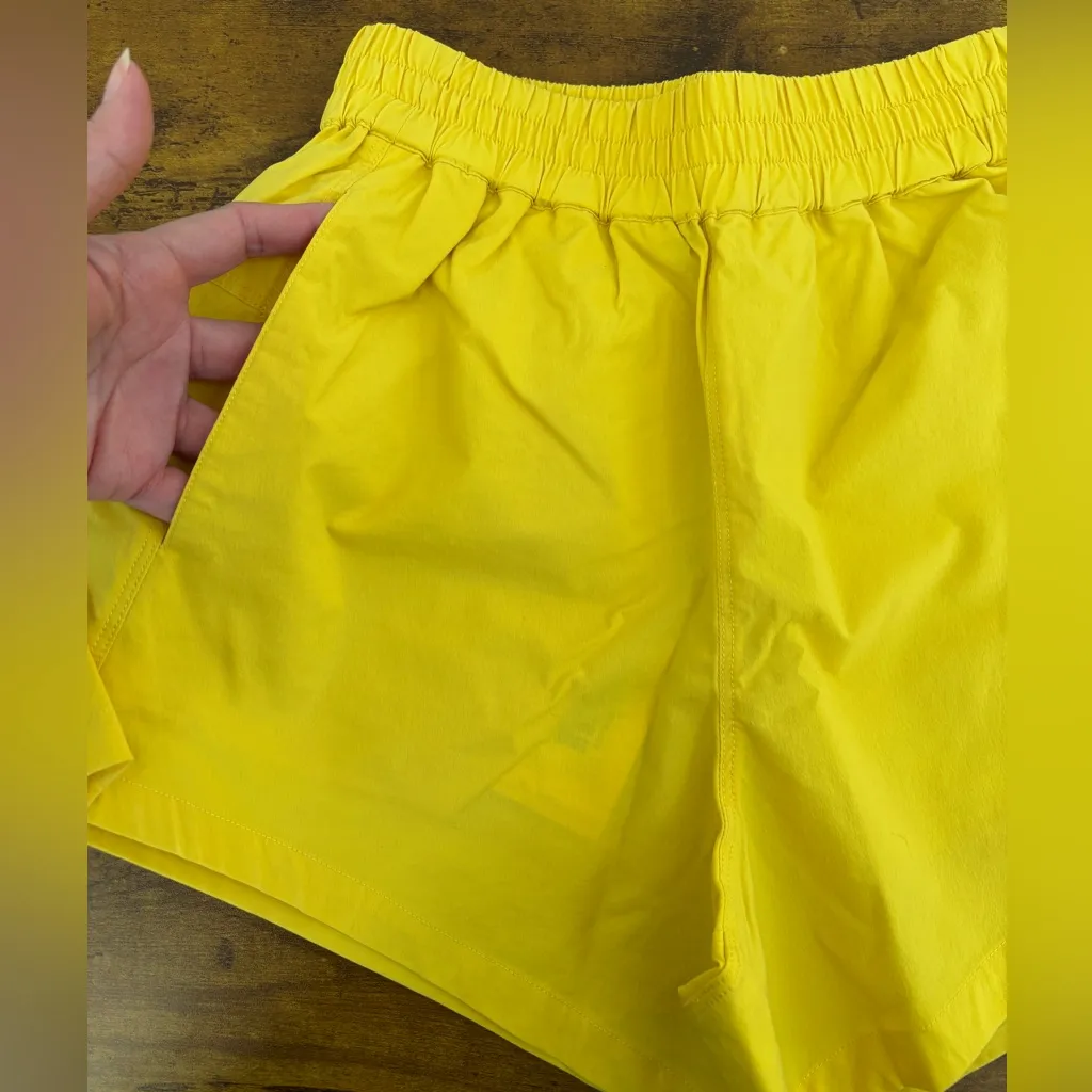 NWT Universal Standard Sunny Yellow High Waist Shorts Women's 4XS (00-0 / XS) - Image 6