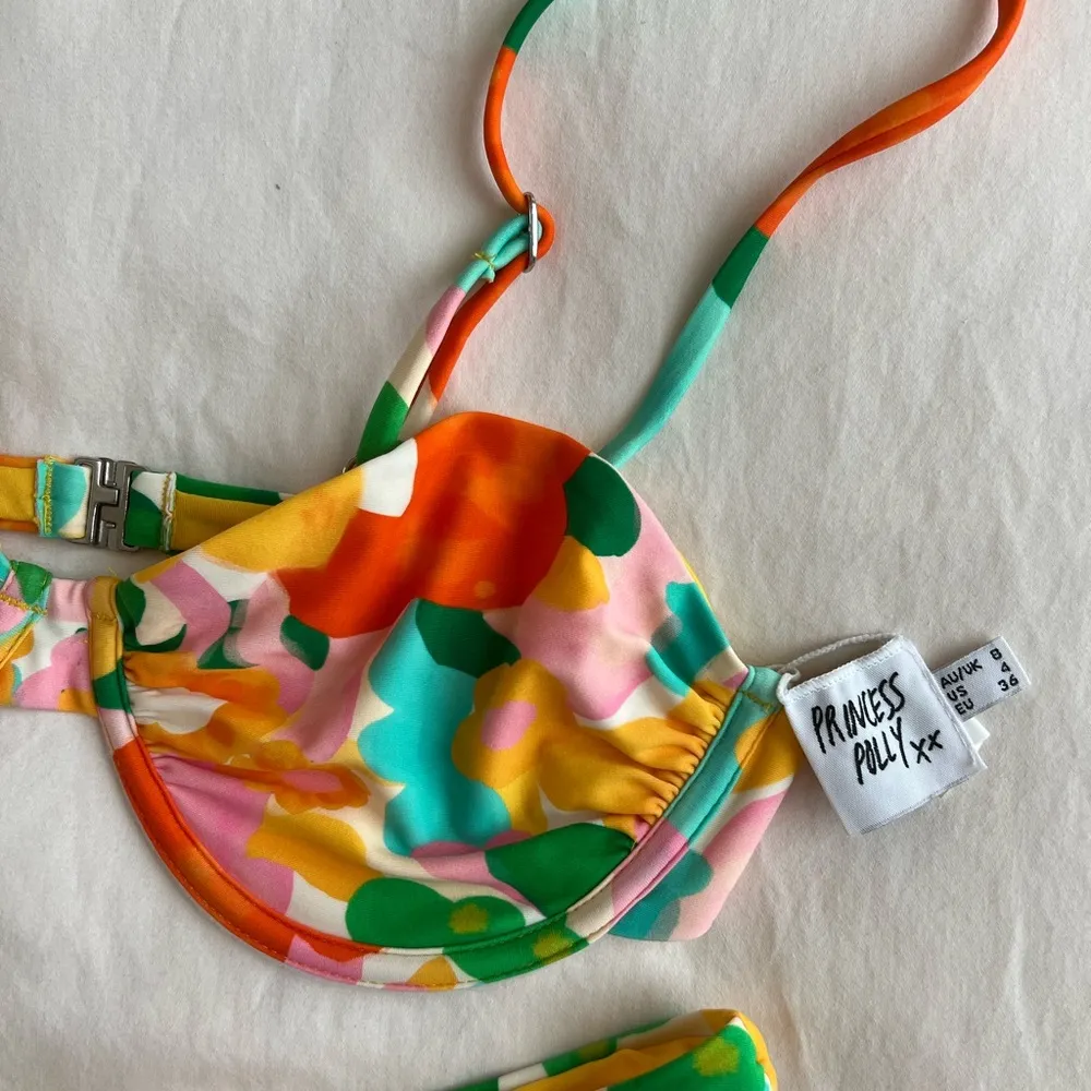 Ellie Eco Nylon Bikini Yellow Floral in US 4 - Image 4