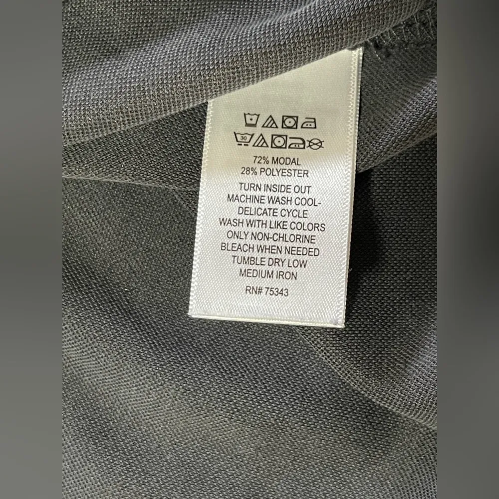 Sigrid Olsen Women’s Dark Gray T-shirt Dress with pockets Short Sleeves Size S - Image 6