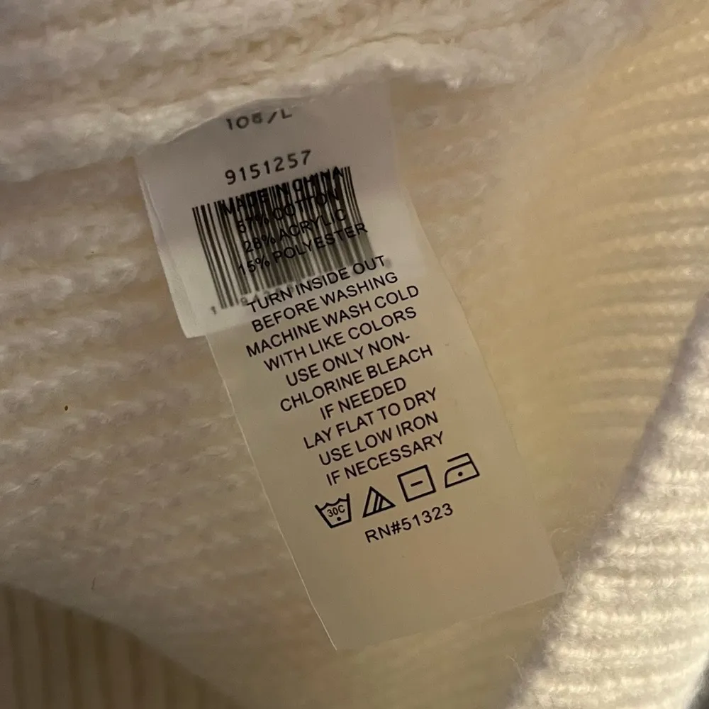 Vince Camuto Vest Sleeveless V-Neck Sweater Vest in Antique White Sz L NWT - Image 8