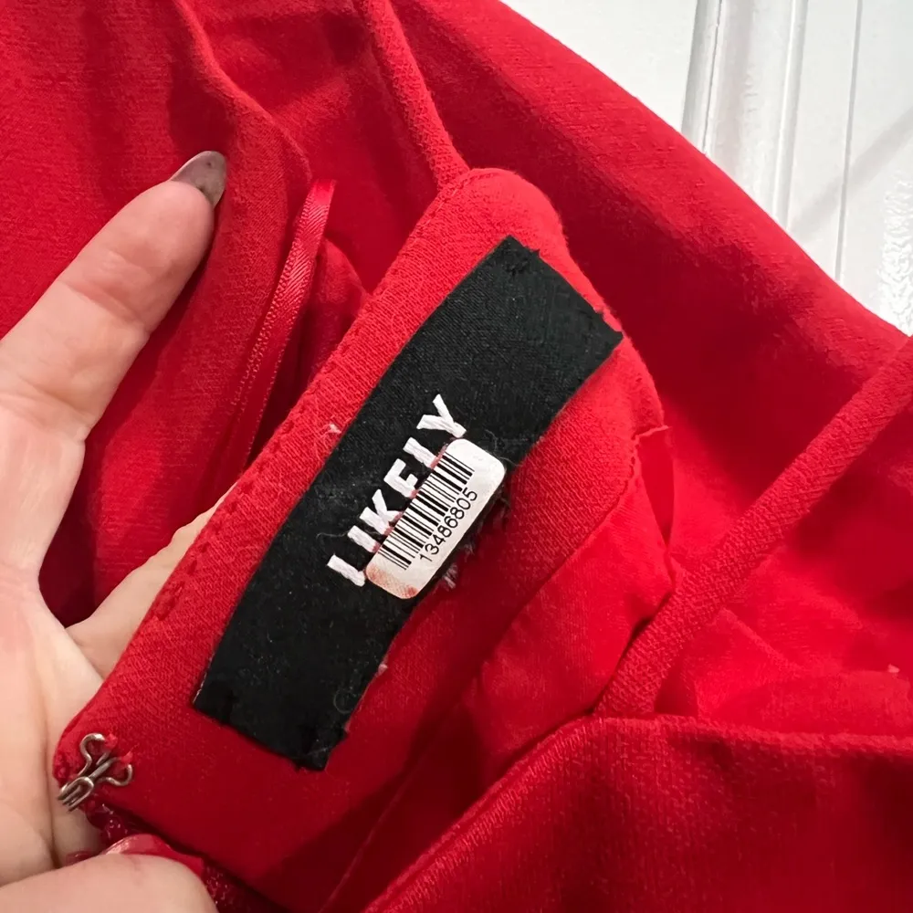 LIKELY Red Celinda Crepe Gown Size 4 US $378 - Image 6