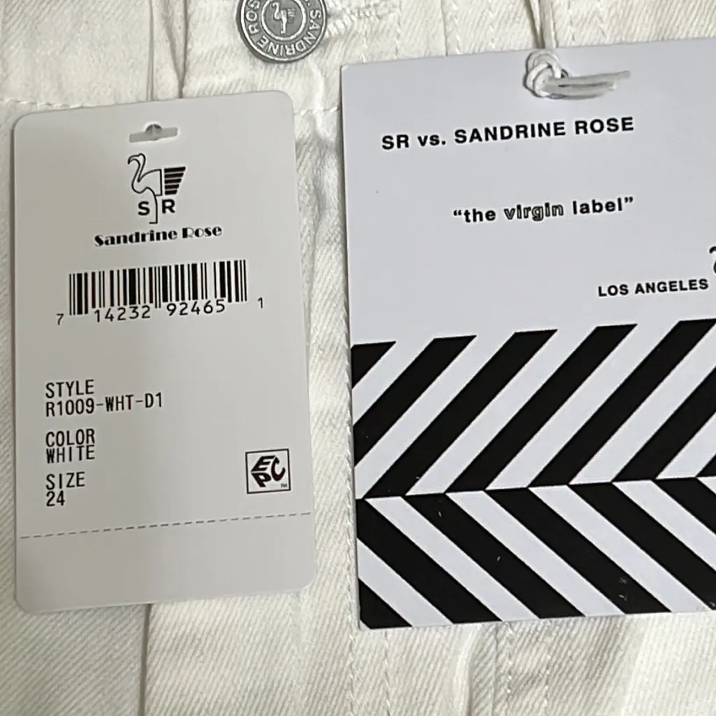 Sandrine Rose x Free People Patchwork Ankle Jeans Size 24 - Image 5