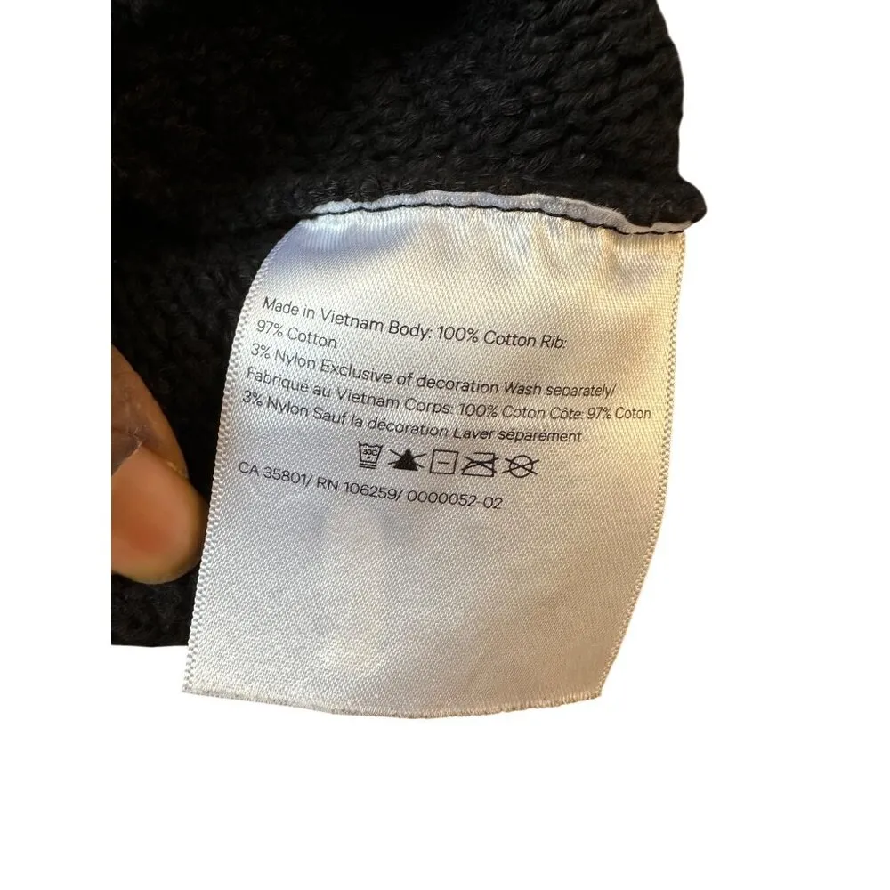 Lululemon New Heights Black Knit Ribbed Sweater Size 8 Minimalist Classy Goth - Image 11