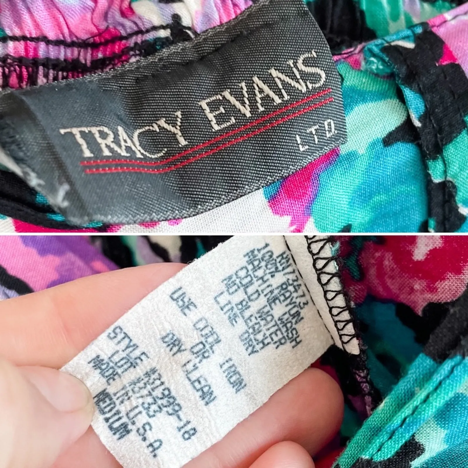 Vintage Tracy Evans floral high - Image 5