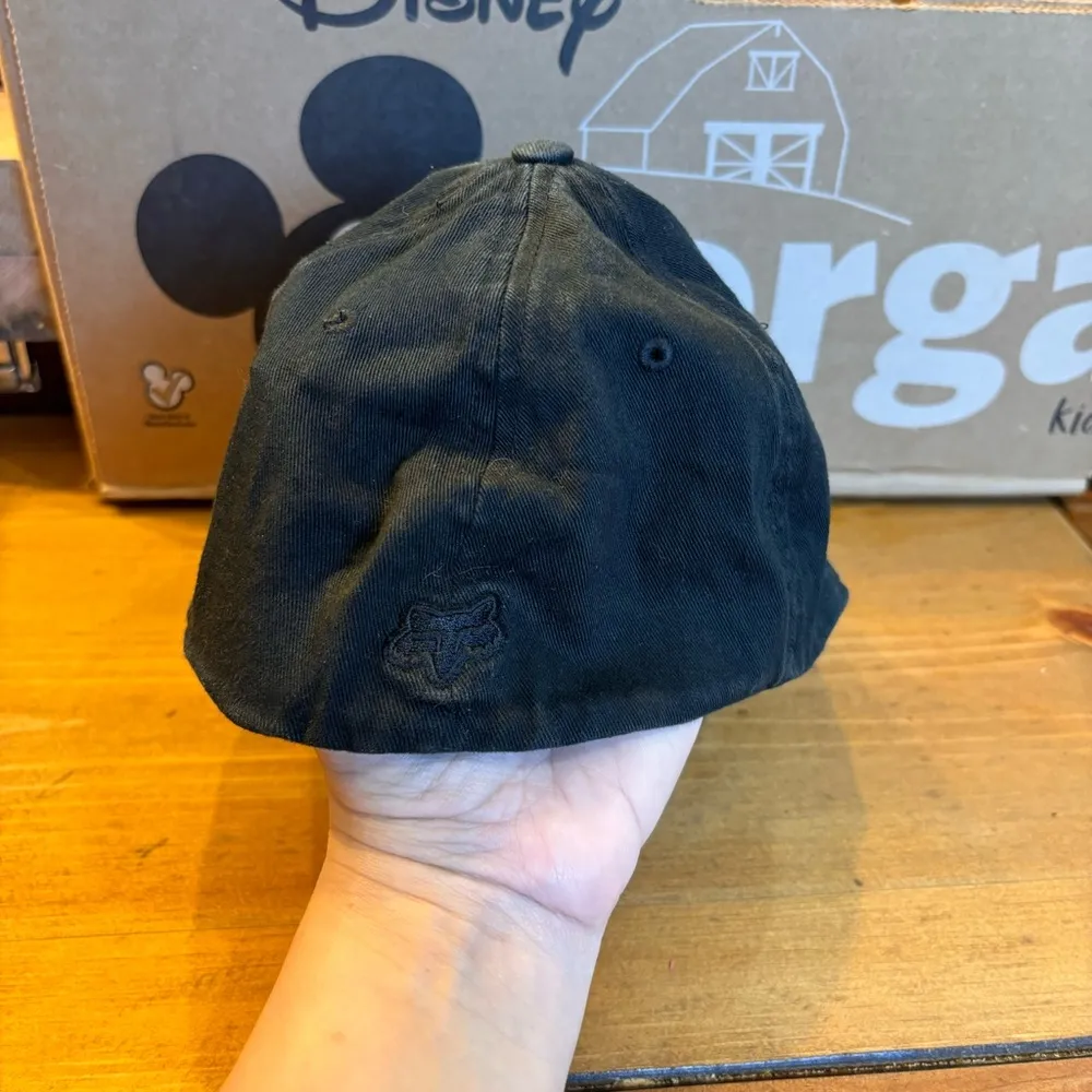 Fox Racing womens flex fit embroidered baseball hat cap black s/m - Image 3