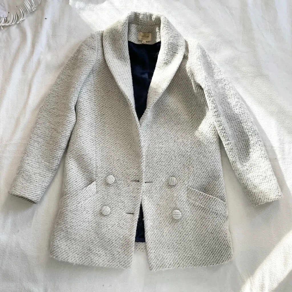 Sezane Jagger Coat Gray wool 34 bust 36 US2 - Image 2