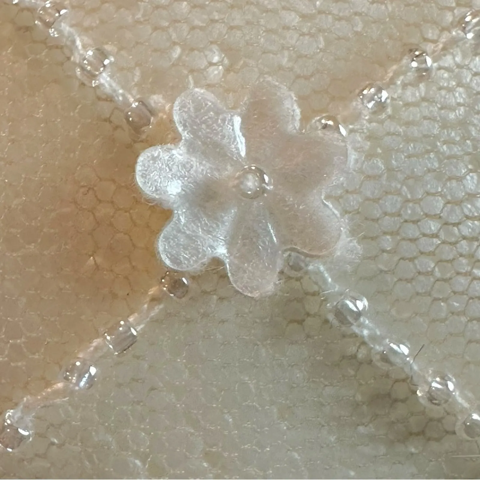 Free People NAMJOSH Sheer Affection Hair Scarf Neutral Dainty Sheer Coquette NWT - Image 11