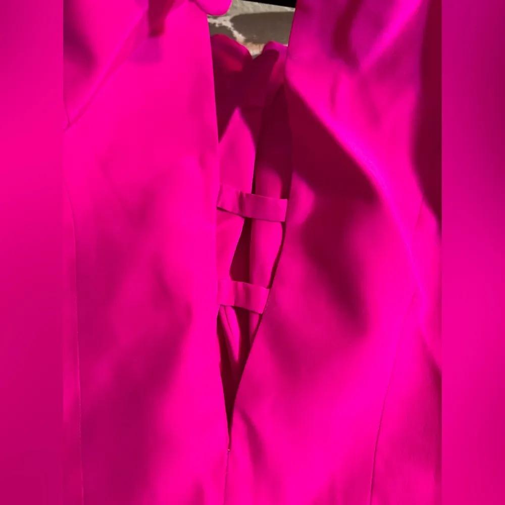 Amanda Uprichard Fuchsia Halter 100% Silk Dress colorful mini halter designer - Image 14