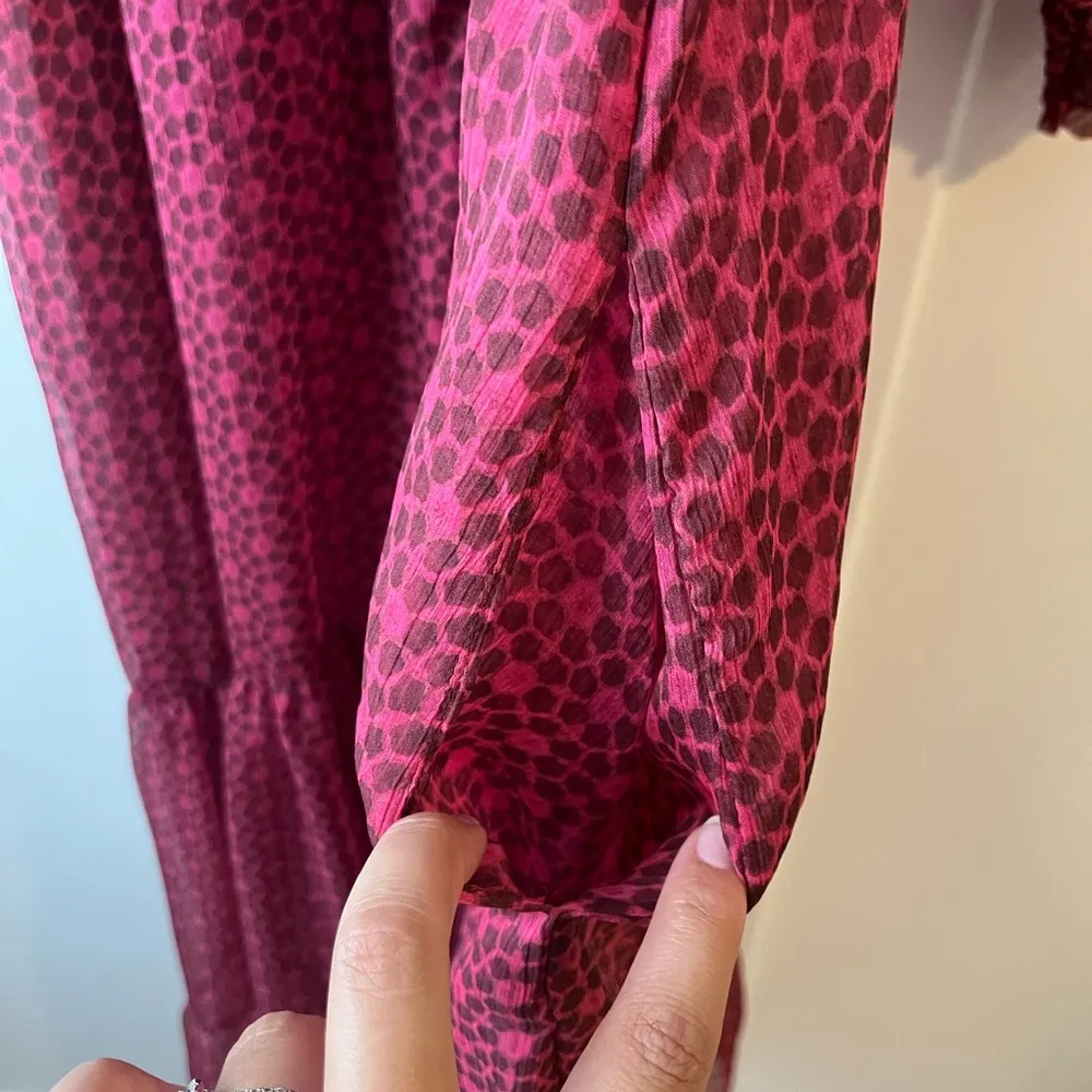 NWT Misa LOUISA DRESS Cardinal Tile Tamarind XS - Image 16