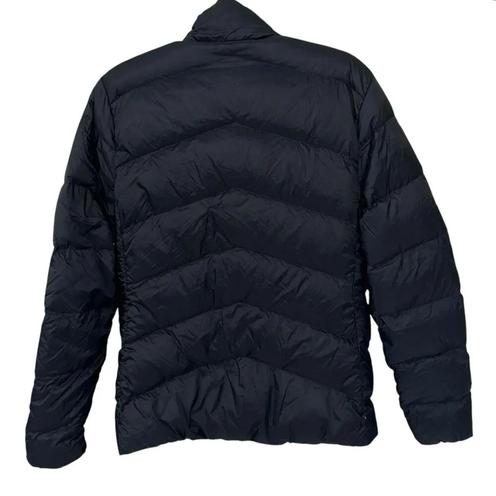 Eddie Bauer Black Full Zip Down 650 Puffer Coat - Image 3