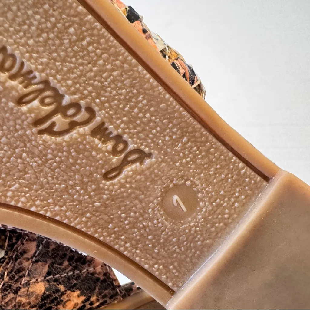 Sam Edelman Natayla Woven Leather Mules Slip On Flats Womens 7 Comfort Shoes - Image 3