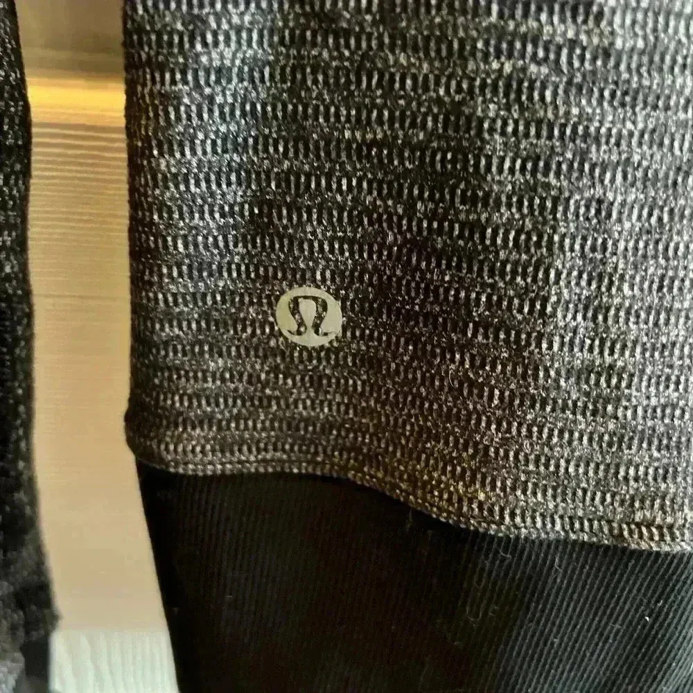 Lululemon Gray Full Zip Training Jacket Sweater Two Tone Running Yoga Track - Image 5