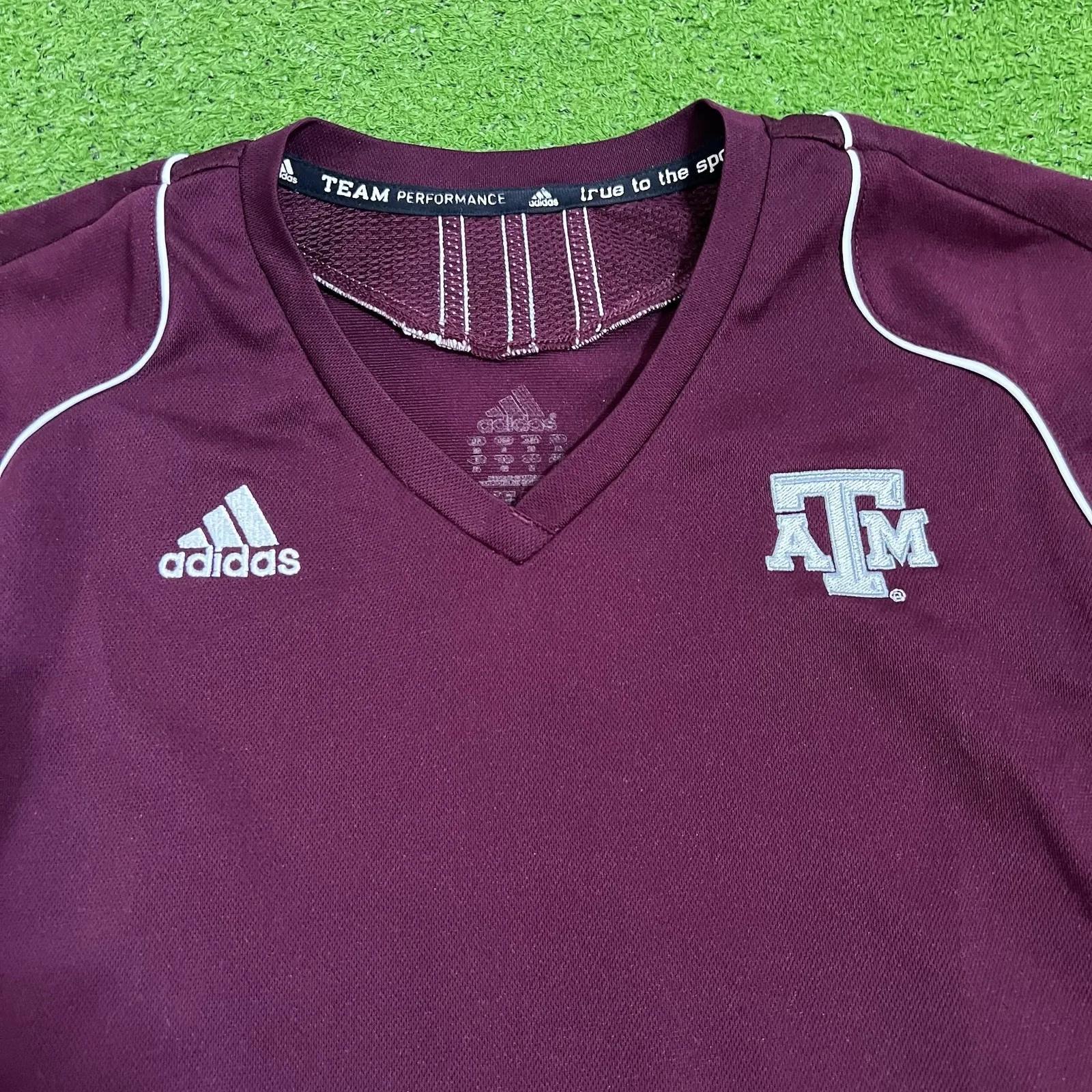 Texas A&M 1/4 Sleeve Shirt Womens SM Aggie Training Staff‎ "team Issue" Stitched - Image 2