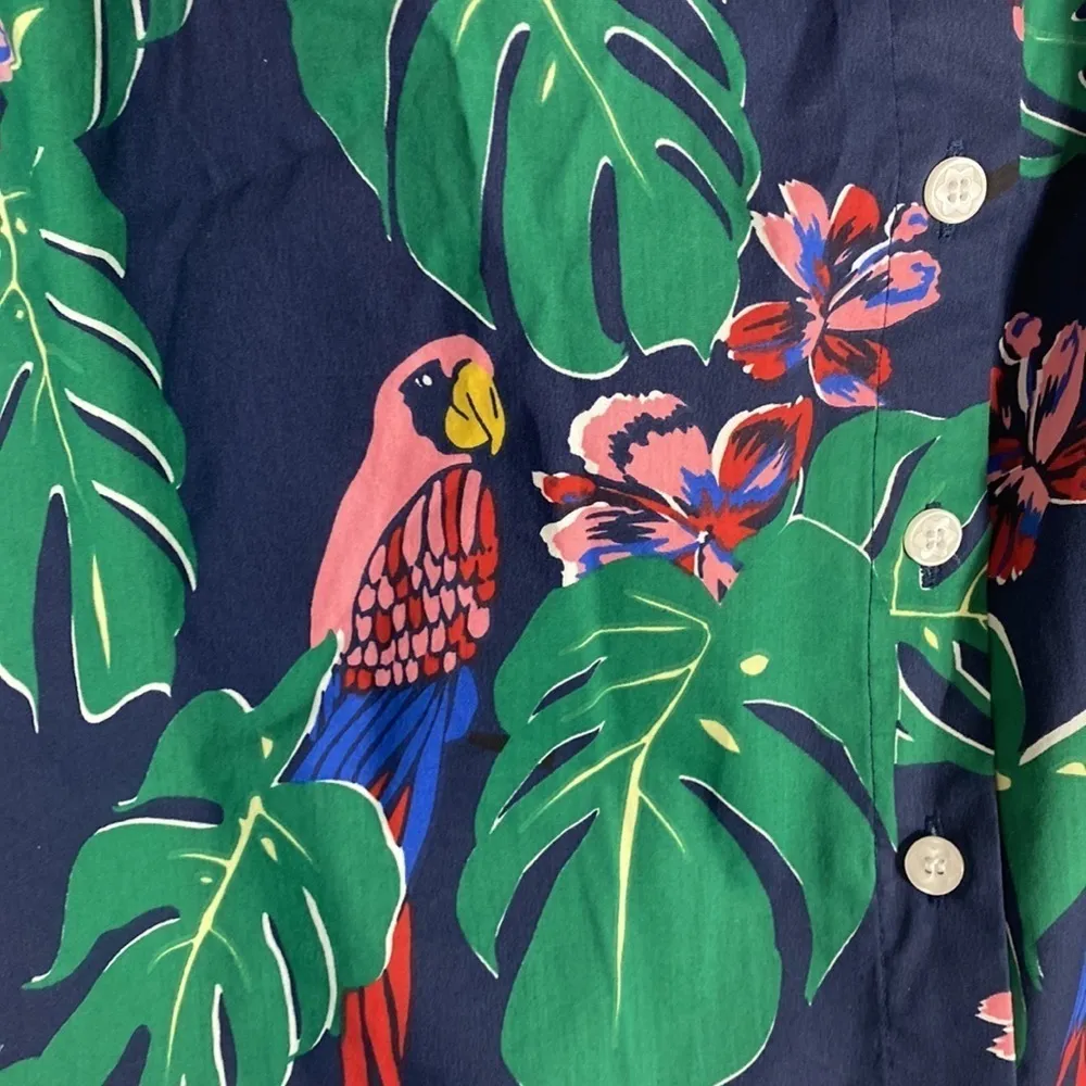 Draper James x Eloquii parrot print shoulder tie sleeveless top NWT - Image 3