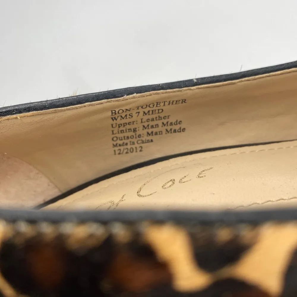 Kenneth Cole Bon-Together Leopard Animal Print Calf Hair Pointed Heeled Pumps 7M - Image 8