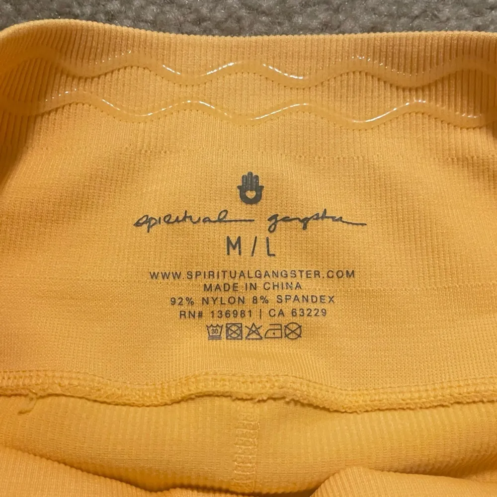 Women’s Spiritual Gangster Love Sculpt Leggings Apricot Orange Size M/L - Image 4